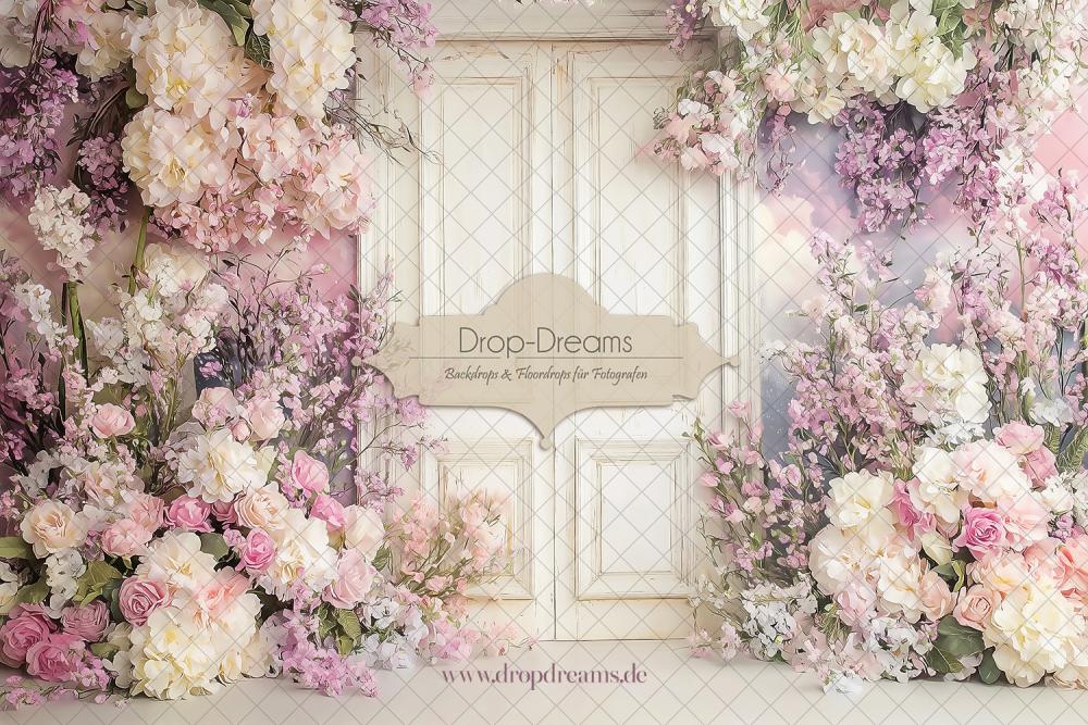 Backdrop-Frühling-Sz2025001-Türe-Blumen