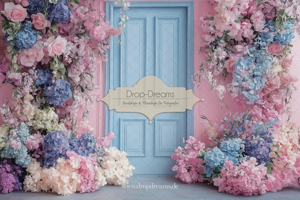 Backdrop-Frühling-Sz2025003-Türe-Blumen